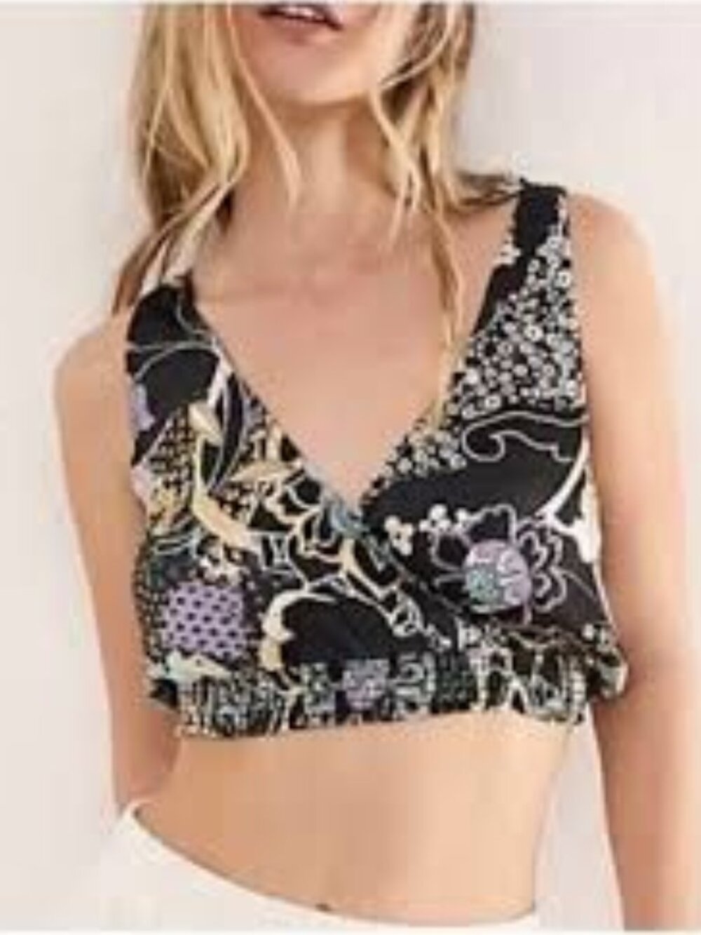 Free People Intimately Free Weekend in Montauk Boho Crop Top Medium